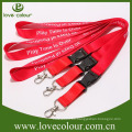 Venta caliente personalizada más baratos de poliéster Neck Lanyard Strap con logotipo de impresión